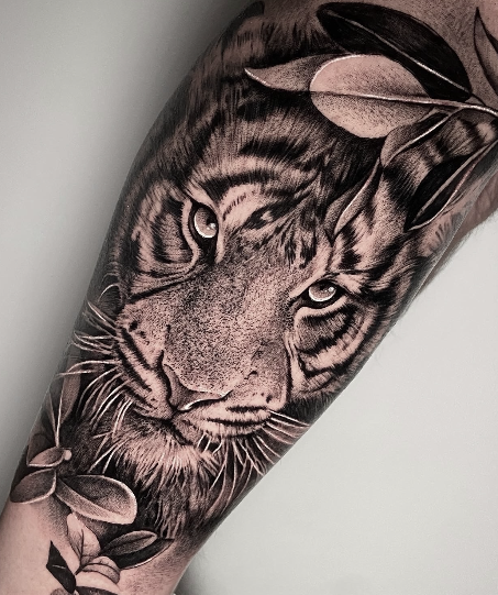 Tatuatge d’un tigre, treball d’Alba
